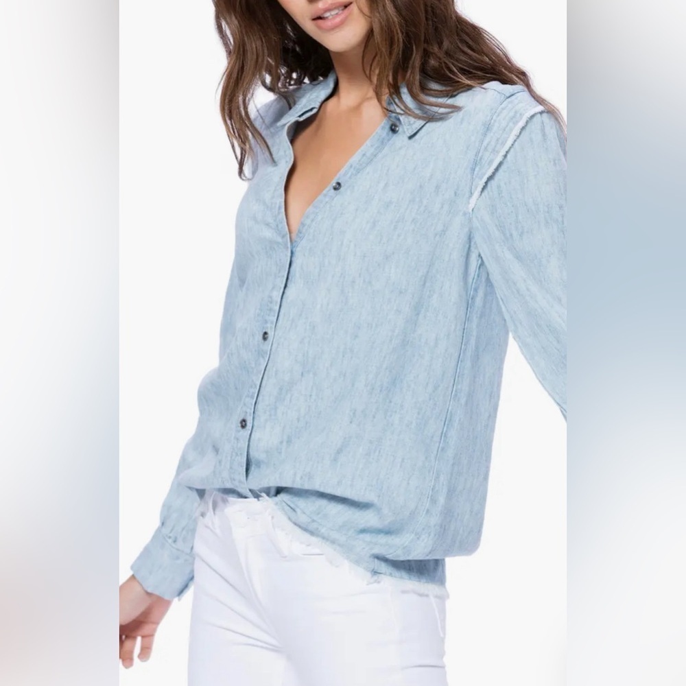 Paige Alia Chambray Shirt - S